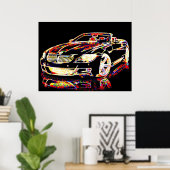 Car Art Poster (Thuiskantoor)
