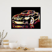 Car Art Poster (Keuken)