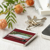 Car Art Stocking Stuffer voor mama, papa of tiener Sleutelhanger (Zijkant)