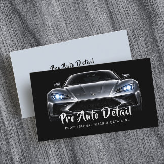 Car Auto Detail Cleaning Service Visitekaartje