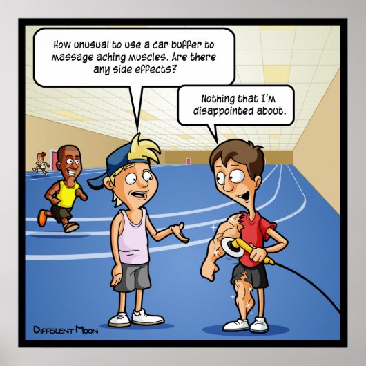 Car Buffer Massage Funny Poster (Voorkant)