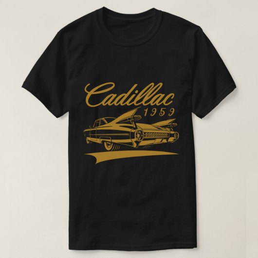 Car cadillac 1959 t-shirt (Design voorkant)