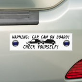 CAR CAM ON BOARD BUMPERSTICKER (Op auto)