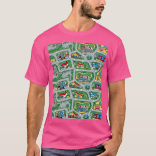 Car City Carpet Road Rug 90s Nostalgische Speelgoe T-shirt