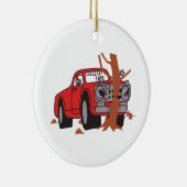 CAR CRASH SCENE KERAMISCH ORNAMENT (Rechts)