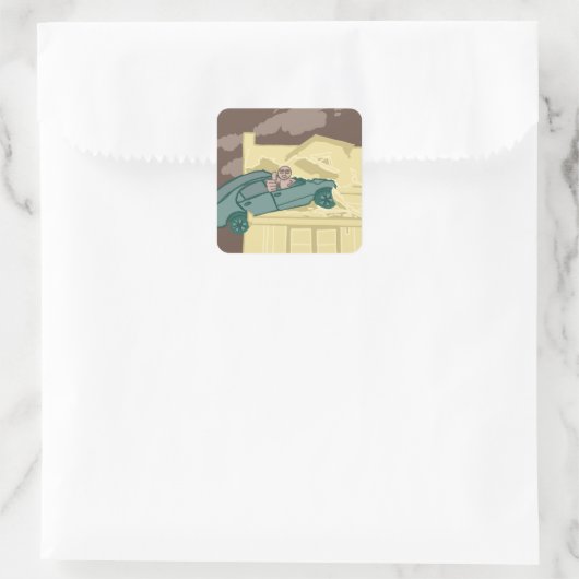 Car Crash Sticker (Tas)