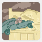 Car Crash Sticker (Voorkant)