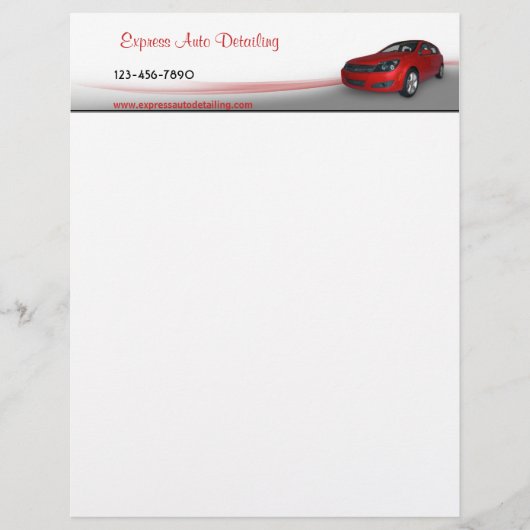 Car Dealer Briefhoofd (Voorkant)