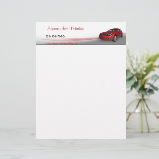 Car Dealer Briefhoofd (Staand voorkant)