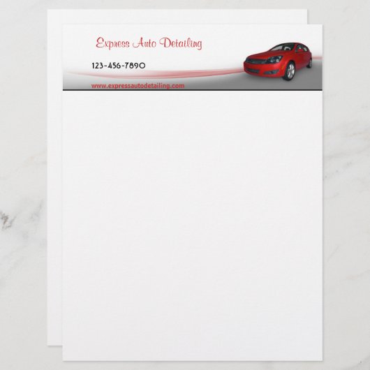 Car Dealer Briefhoofd (Voorkant / Achterkant)