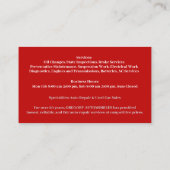 Car Dealership Business Card Template Visitekaartje (Achterkant)