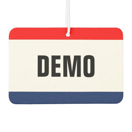 Car Dealership DEMO-promotie Luchtverfrisser (Voorkant)