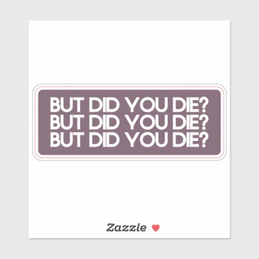 Car Decal Bumper Sticker (Vel)