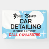 Car detailing auto washing business advertising spandoek (Horizontaal)