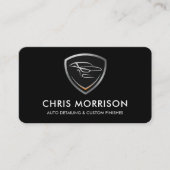 Car Detailing Services QR Code Professional Visitekaartje (Voorkant)