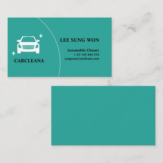 Car Details en Automobile Cleaner Services Visitekaartje (Voorkant / Achterkant)