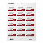 Car Details Etiket (Full Sheet)