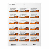 Car Details Etiket (Full Sheet)