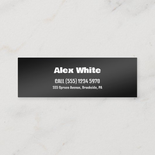 Car Details Mini Visitekaartje (Achterkant)