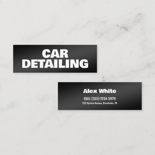 Car Details Mini Visitekaartje (Voorkant / Achterkant)