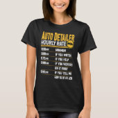 Car Details Uurly Rate Automotive Car Details T-shirt (Voorkant)