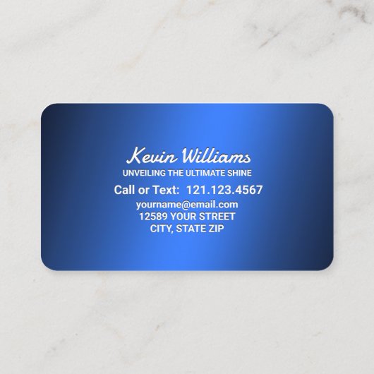 Car Details Visitekaartje (Achterkant)