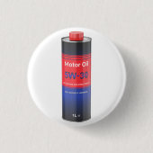 Car engine oil tin bottle ronde button 3,2 cm (Voorkant)