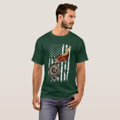 Car Enthusiast Racing Drifting distressed usa funn T-shirt (Voorkant volledig)