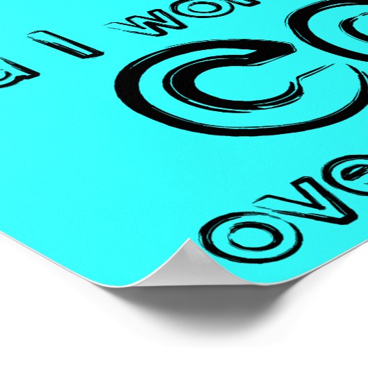 Car Fingers Funny Poster Sign (Hoek)