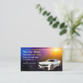 Car-gegevens en automatische vensteraftakking visitekaartje (Staand voorkant)