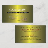 Car-gegevens, reinigen en wassen met Logo auto Visitekaartje (Voorkant / Achterkant)