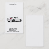 Car-gegevens Visitekaartje (Voorkant / Achterkant)