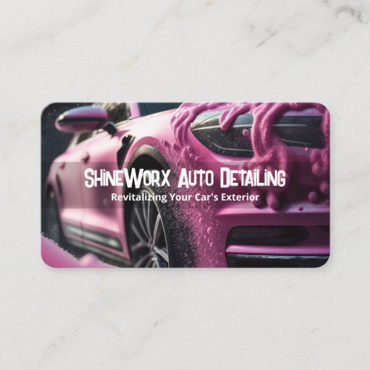 Car-gegevens Visitekaartje (Voorkant)