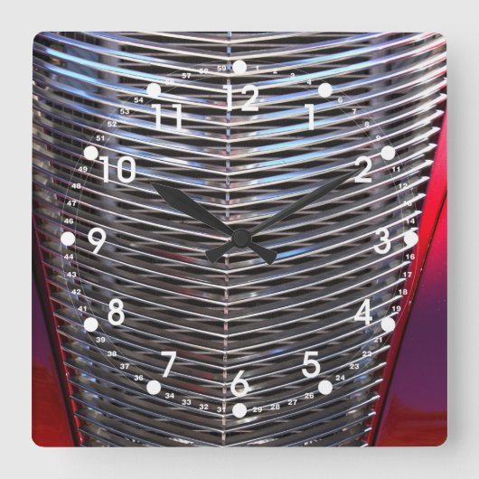 Car Gill Vierkante Klok (Voorkant)