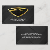 Car Gold Logo | Auto Diensten Visitekaartje (Voorkant / Achterkant)
