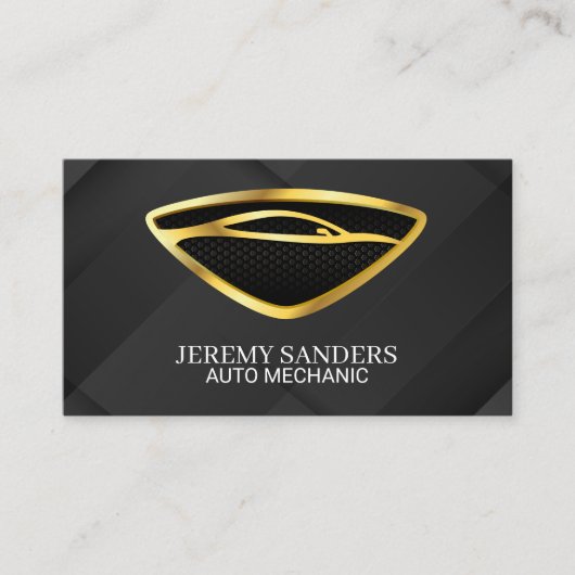 Car Gold Logo | Auto Diensten Visitekaartje (Voorkant)