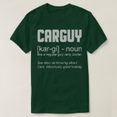 Car Guy Definition Funny Car Enthusiast T-shirt (Design voorkant)