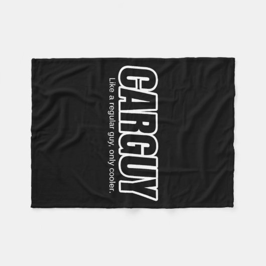 Car Guy Gift - Carguy Like A Regular Guy, Only Coo Fleece Deken (Voorkant (Horizontaal))