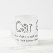 Car Guy Talk Matglas Koffiemok (Voorkant links)