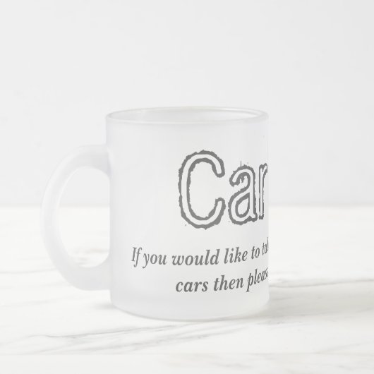 Car Guy Talk Matglas Koffiemok (Links)