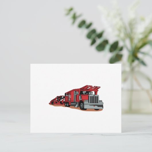 Car Hauler Briefkaart (Staand voorkant)