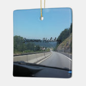 Car Holiday Mountains Europe Austria Fotografie Keramisch Ornament (Links)