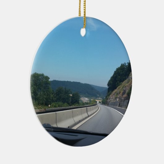 Car Holiday Mountains Europe Austria Fotografie Keramisch Ornament (Rechts)