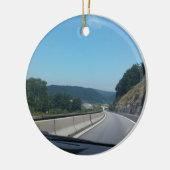 Car Holiday Mountains Europe Austria Fotografie Keramisch Ornament (Links)