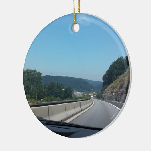 Car Holiday Mountains Europe Austria Fotografie Keramisch Ornament (Links)