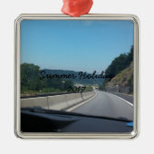 Car Holiday Mountains Europe Austria Fotografie Metalen Ornament (Voorkant)