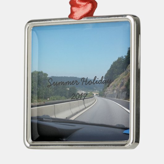 Car Holiday Mountains Europe Austria Fotografie Metalen Ornament (Links)