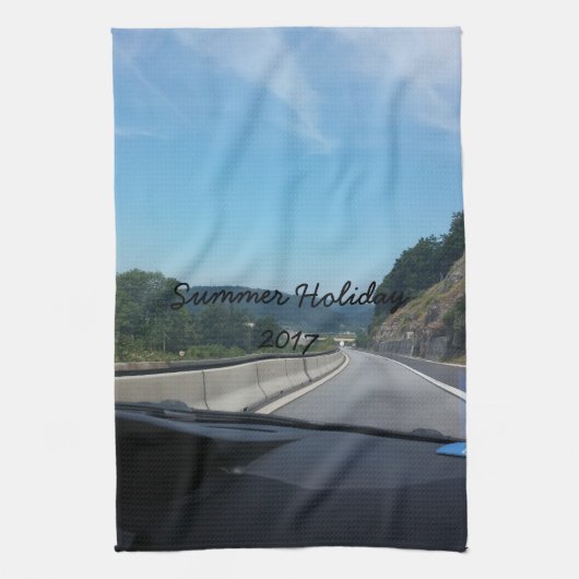 Car Holiday Mountains Europe Austria Fotografie Theedoek (Verticaal)