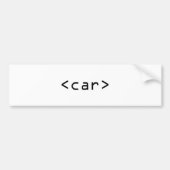 <car>HTML-Bumpersticker Bumpersticker (Voorkant)