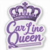 Car Line Queen Sticker (Voorkant)